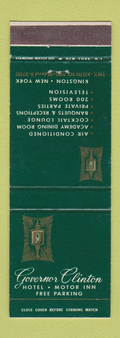 Matchbook Cover - Governor Clinton Hotel Motor Inn Kingston NY