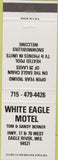 Matchbook Cover - White Eagle Motel Eagle River WI