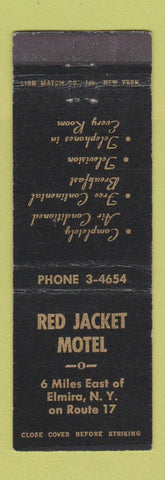 Matchbook Cover - Red Jacket Motel Elmira NY