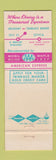 Matchbook Cover - Trinkaus Manor Utica NY