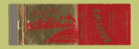 Matchbook Cover - Broglio's Restaurant West Park NY