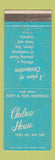 Matchbook Cover - Chelsea House Tribes Hill NY