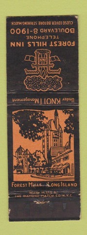 Matchbook Cover - Forest Hills Inn LI NY WEAR