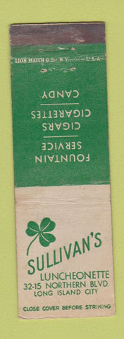 Matchbook Cover - Sullivan's Lunch Long Island City LI NY WEAR