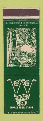 Matchbook Cover - Worcester Country Club MA