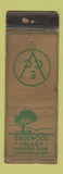 Matchbook Cover - Edgewood Valley Country Club La Grange IL WORN