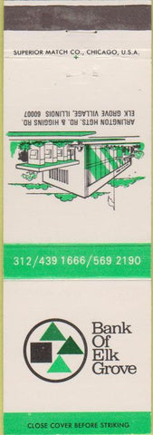 Matchbook Cover - Bank of Elk Grove Village IL
