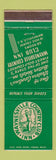 Matchbook Cover - Waynesville Country Club Inn NC