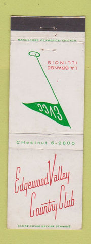 Matchbook Cover - Edgewood Valley Country Club La Grange IL