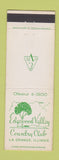 Matchbook Cover - Edgewood Valley Country Club La Grange IL