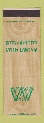 Matchbook Cover - Walnut Hills Country Club Palos Park IL