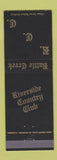 Matchbook Cover - Riverside Country Club Battle Creek MI