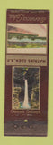 Matchbook Cover - Seneca Lake Cavern Cascade Watkins Glen NY WORN