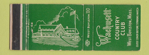 Matchbook Cover - Wachusett Country Club West Boylston MA WEAR