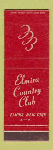 Matchbook Cover - Elmira Country Club NY