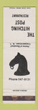 Matchbook Cover - Hitching Post Restaurant Cooperstown NY WEAR