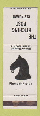 Matchbook Cover - Hitching Post Restaurant Cooperstown NY WEAR
