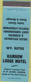 Matchbook Cover - Rainbow Lodge Motel Fort Myers FL