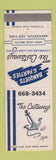 Matchbook Cover - The Castaways Brewerton NY