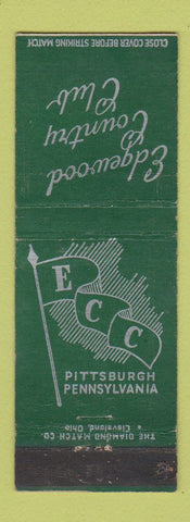 Matchbook Cover - Edgewood Country Club Pittsburgh PA