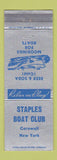 Matchbook Cover - Staples Boat Club Cornwall NY WEAR