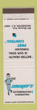 Matchbook Cover - Sawyer's Exterminating Pest Control Rochester NY