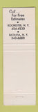 Matchbook Cover - Sawyer's Exterminating Pest Control Rochester NY