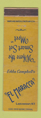 Matchbook Cover - El Maracca Larchmont NY WORN
