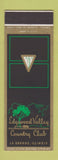Matchbook Cover - Edgewood Valley Country Club La Grange IL SAMPLE