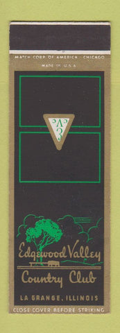 Matchbook Cover - Edgewood Valley Country Club La Grange IL SAMPLE