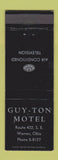 Matchbook Cover - Guy Ton Motel Warren OH WEAR