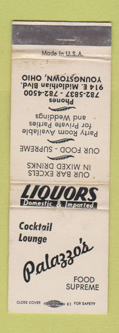 Matchbook Cover - Palazzo's Restaurant Youngstown OH WEAR