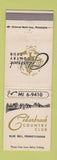 Matchbook Cover - Cedarbrook Country Club Blue Bell PA