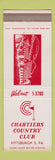 Matchbook Cover - Chartiers Country Club Pittsburgh PA