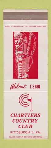 Matchbook Cover - Chartiers Country Club Pittsburgh PA