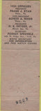 Matchbook Cover - Keystone Match Club 1954 Philadelpha PA pinup