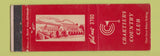 Matchbook Cover - Chartiers Country Club Pittsburgh PA WORN RED