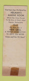 Matchbook Cover - Heilman's New Grill Lorain OH WEAR