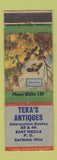 Matchbook Cover - Teka's Antiques Certland East Mecca OH