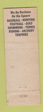 Matchbook Cover - Porter's Sport Land Warren OH hillbilly