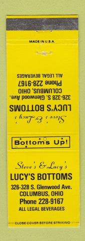 Matchbook Cover - Steve's & Lucy's Bottmns Bar Columbus OH