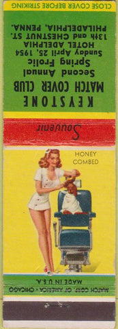 Matchbook Cover - Keystone Match Club 1954 Philadelpha PA pinup