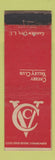 Matchbook Cover - Cherry Valley Country Club Garden City LI NY WORN