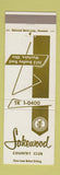 Matchbook Cover - Lakewood Country Club Westlake OH