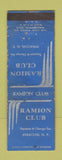 Matchbook Cover - Ramion Club Syracuse NY WORN