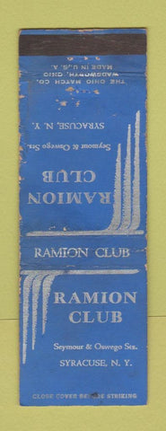 Matchbook Cover - Ramion Club Syracuse NY WORN
