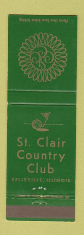 Matchbook Cover - St Clair Country Club Belleville IL GREEN