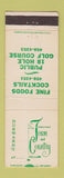 Matchbook Cover - Town and Country Club golf Durward's Sheboygan WI