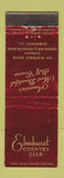 Matchbook Cover - Elmhurst Country Club IL WORN