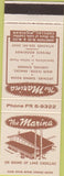 Matchbook Cover - The Marina Cadillac MI